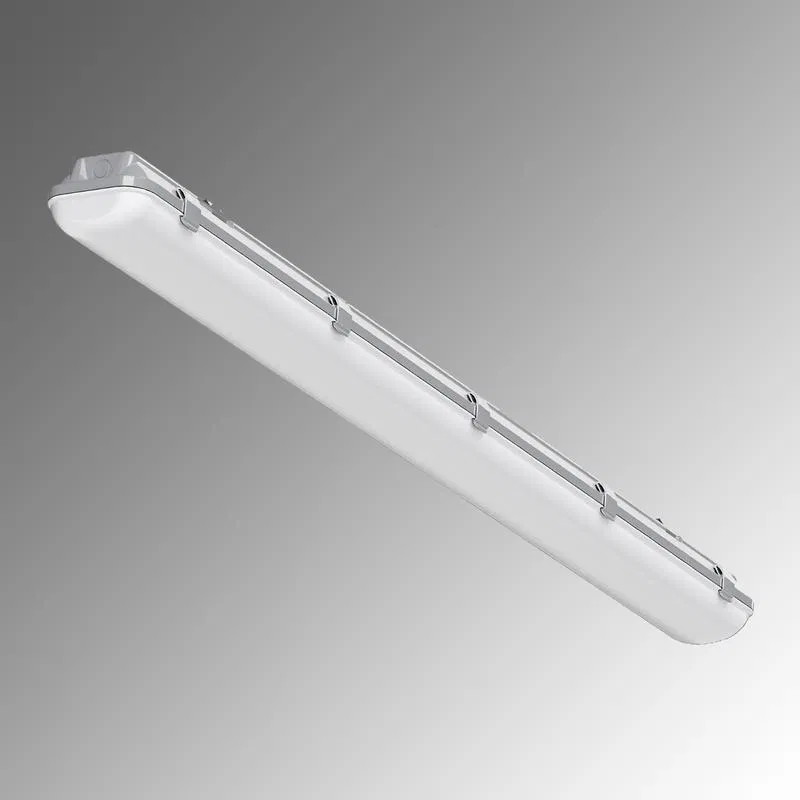 Светильник светодиодный RVE-AQUA-1262-PS-IP65-БАП 38Вт 4000К IP65 1262х124х85мм CRI90 БАП на 1ч RAL9003 бел. RVElektro RVE00019010