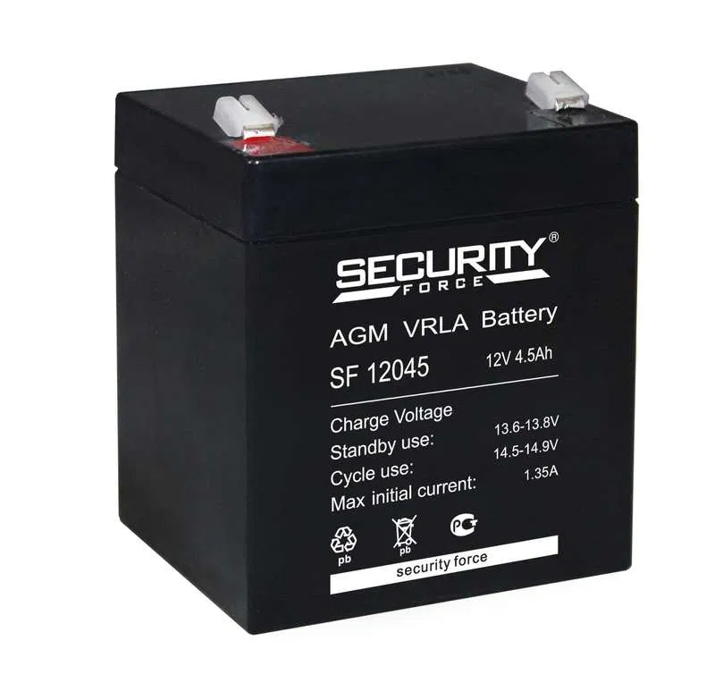 Аккумулятор ОПС 12В 4.5А.ч SF 12045 Security Force 4614030010004