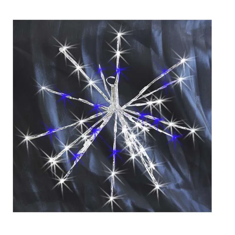 "Ezh" Garland 20 LED 10 branches 7.5cm and 10cm battery operated 3xAA blue/white SHLights 4690601043795