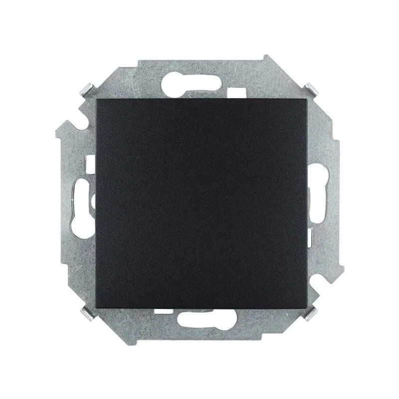 单极 1P 2模组 开关 SP Simon 15 16A IP20 250V 螺钉端子 石墨色 Simon 1591101-038