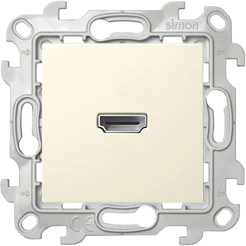 Розетка HDMI 1.4 1-м СП Simon 24 IP20 коннектор механизм сл. кость Simon 2411094-031