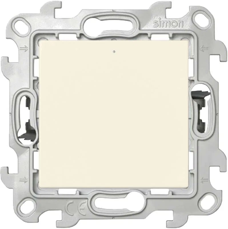 Switch 1-way 1p 2mod. SP Simon 24 10A IP20 Push&Go with backlight mechanism ivory Simon 2420204-031