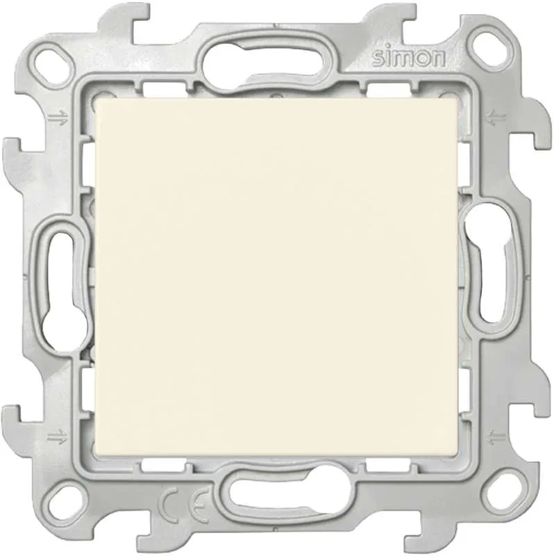 1路 1位 2模组 SP Simon 24 10A IP20 按钮开关 象牙白机构 Simon 2450150-031