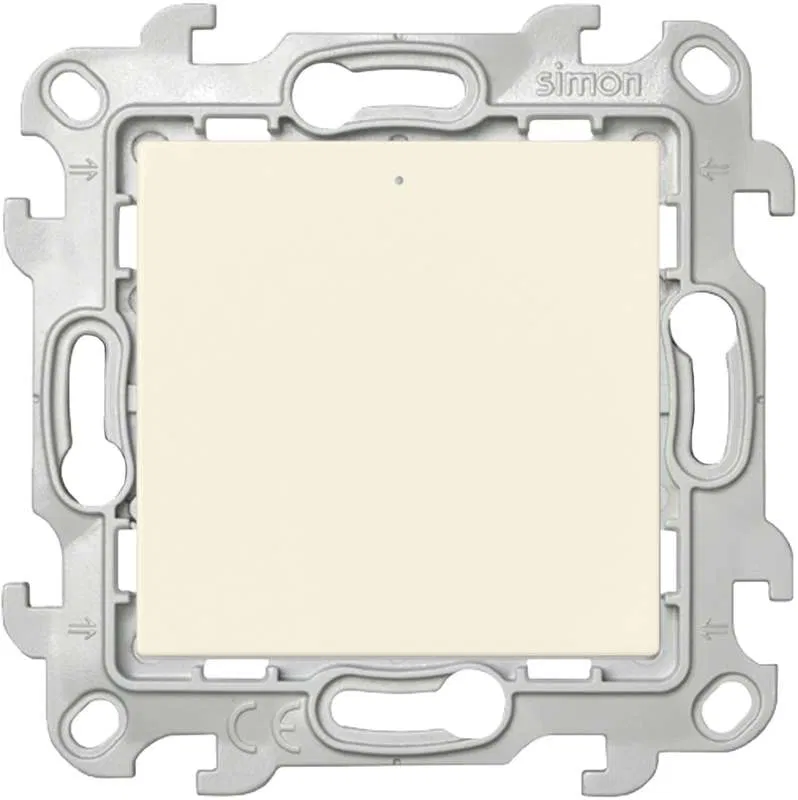 1-way switch 1p 2mod. SP Simon 24 10A IP20 with backlight mechanism ivory Simon 2450204-031