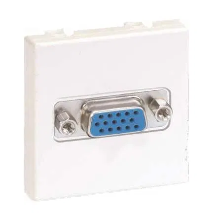 VGA Socket SP Simon 27 IP20 screws wide module mechanism white Simon 2700091-030