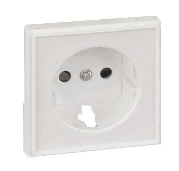 Накладка розетки Simon27 Scudo с заземл. бел. 2705041-030
