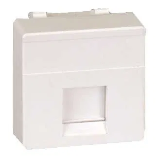 Adapter for 1 RJ45(12) wide shutter connector Simon27 bone color 27087-32