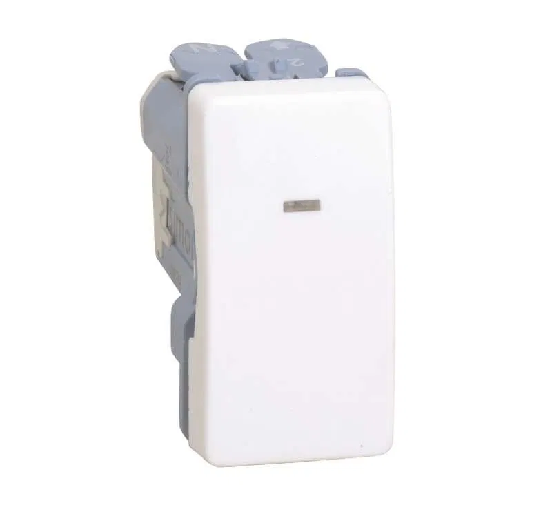 单极双极开关 Simon 27 16A IP20 250V 窄模块带控制指示灯 骨色开关组件 Simon 27134-61