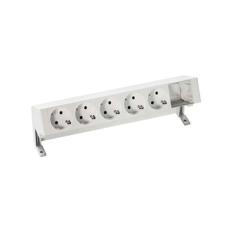 Desktop socket outlet block 5x2P+E 1 blank mod. white Simon 400 42605000-130