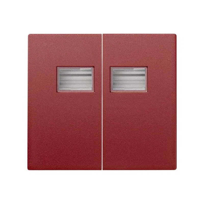 Double switch key with backlight Simon44 Aqua red 4400026-037