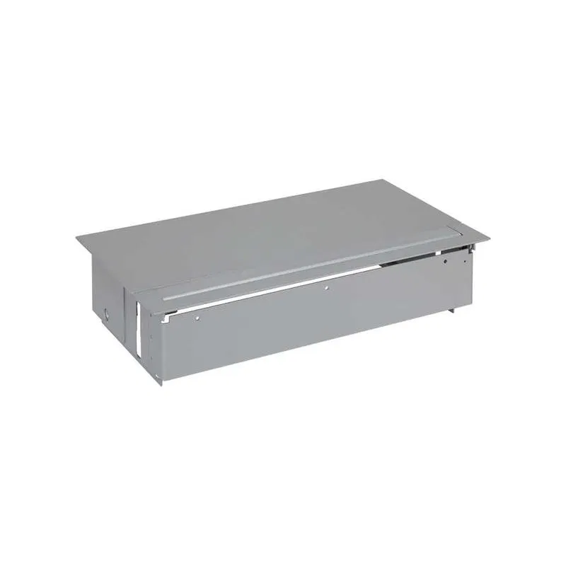 Flush-mounted socket box with cover and metric gland 1x2P+E 5 empty holes alum. Simon 400 45601000-133