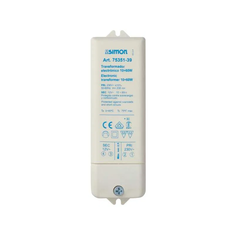 Electronic transformer 60W Simon 75351-39
