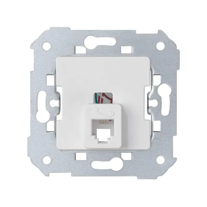 Telephone socket Simon 82/82Nature/88 RJ12 6 contact mechanism black. Simon 75481-32