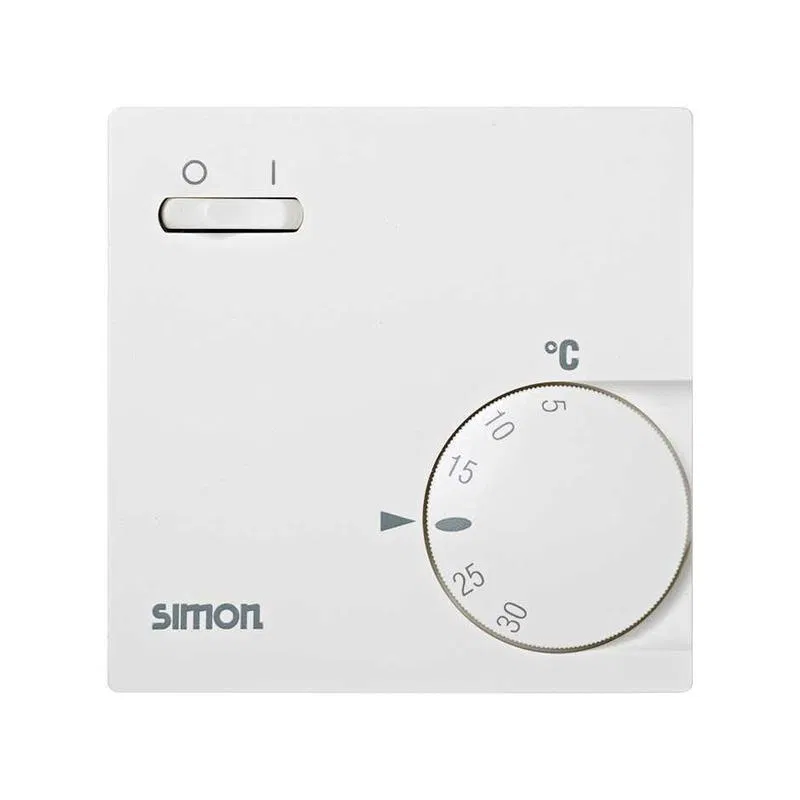 Thermostat mechanism indoor heat-cold 10-5A 250V 5-30deg. ivory Simon 75503-61