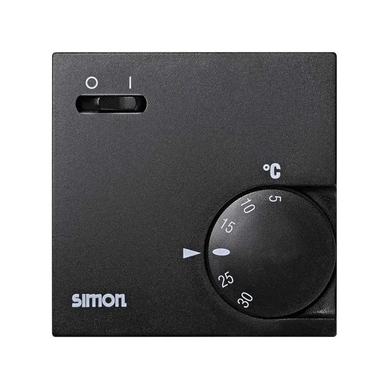 Thermostat mechanism indoor heat-cold 10-5A 250V 5-30deg. graphite Simon 75503-68
