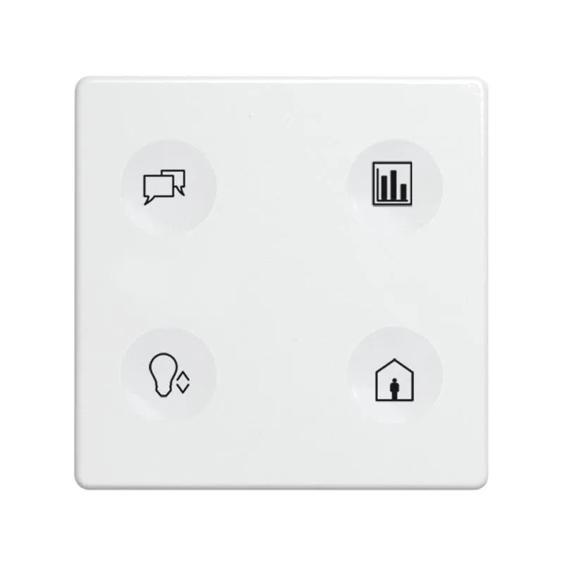 Выключатель сенсорный 4-кл. СП Simon 82 Sense IP20 с тематич. маркир. Т2 бел. Simon 8000644-030