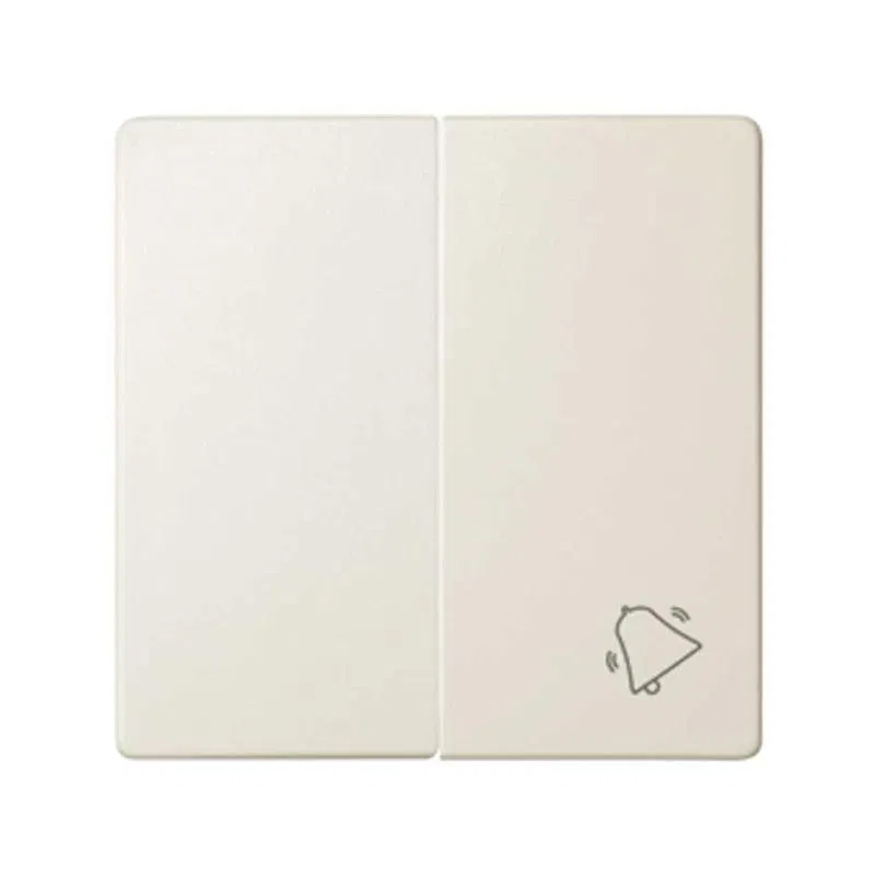 Double switch with "bell" pictogram for 75301-39 Simon82/82Nature bone color 82027-31