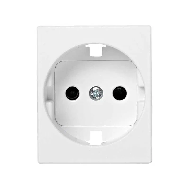 Накладка розетки 75432- 75464-69 защ. шторки Simon82 Centralizations бел. 82041-50