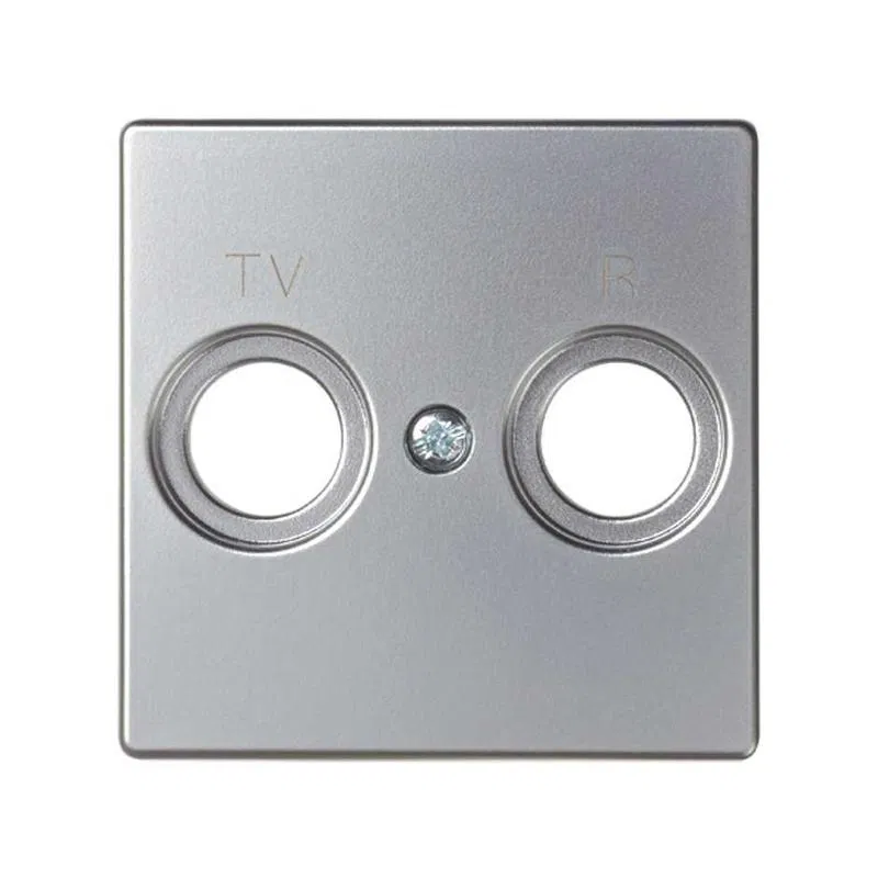 Накладка розетки R-TV Simon82 алюм. 82053-33