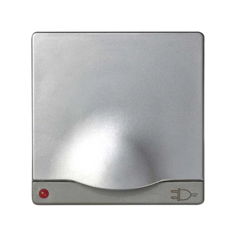 Cover with lid and voltage indicator for 75432-; 75464-39 Simon82/82Nature alum. 82099-33