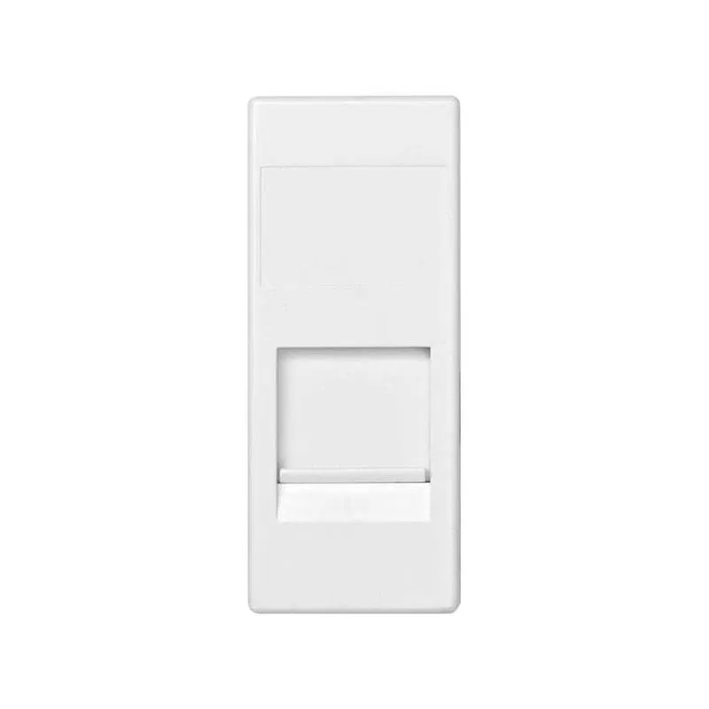 Адаптер на 1 RJ45(12) коннектор 75528; 75540; 75541; 75544-39 узкий защ. шторки Simon82 Centralizations бел. 82585-60