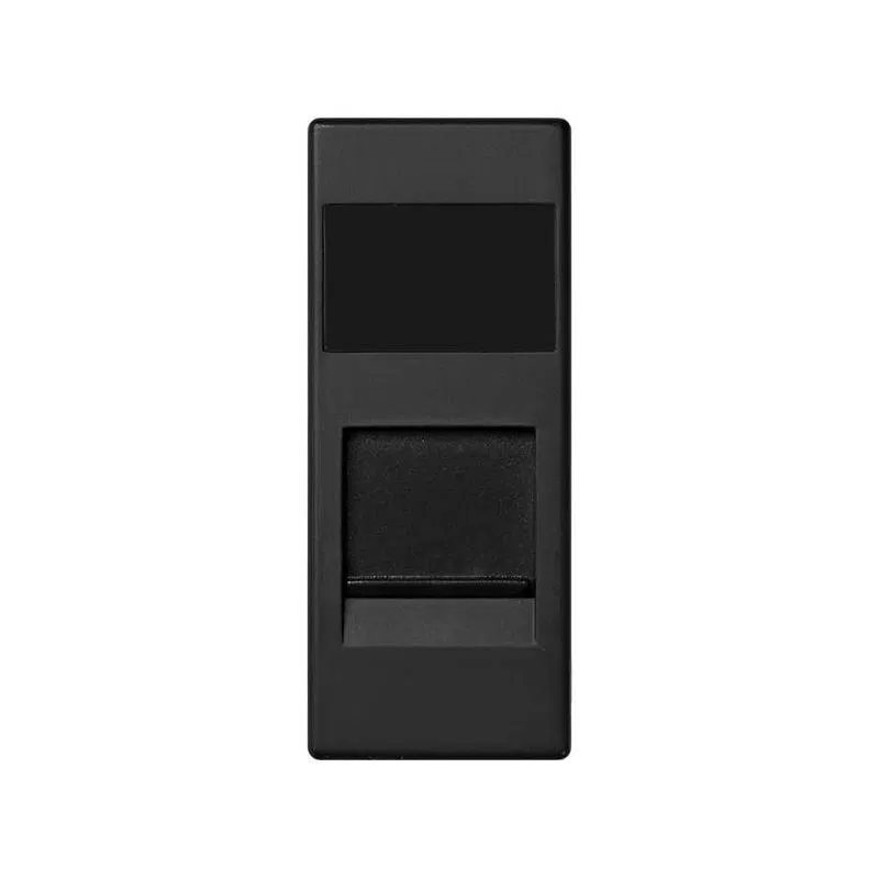 Адаптер на 1 RJ45(12) коннектор 75528; 75540; 75541; 75544-39 узкий защ. шторки Simon82 Centralizations графит 82585-68