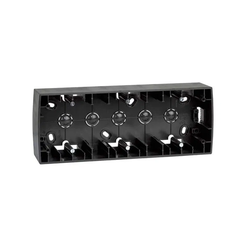 Коробка наружной установки 3-м 89х229х37мм Simon82 графит 82771-38