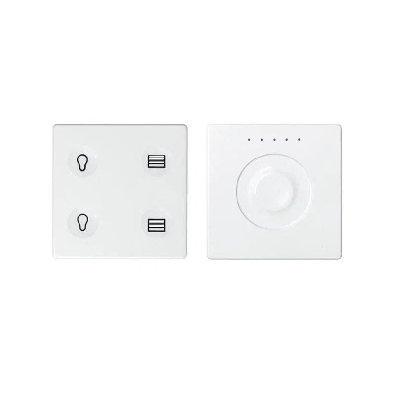 Комплект выключателя 4-кл. сенсорн. + регулятор Т2 KNX; RJ12 бел. Simon82 Sense 8400654-030