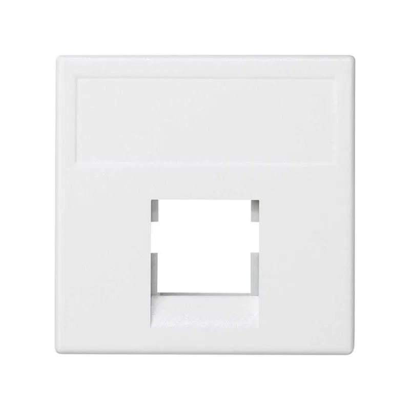 Адаптер на 1 RJ45 коннектор SimonConnect AMP (S110; SL110; SLt) Brand-RexRIT 45х45мм бел. K076-9