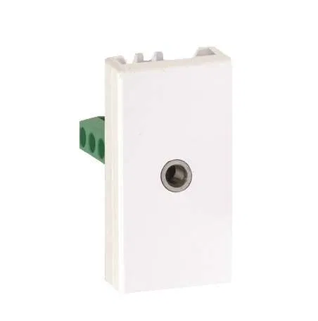 Плата 1-м "мама" K45 1/2 мех. коннектор Mini-Jack Stereo 3.5мм Simon Connect графит K123B-14