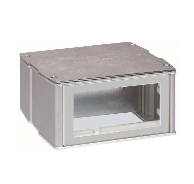 Мини-башня 2-сторонняя на 4-мод. К45 70х133х128 алюм. Simon Connect KT400-8
