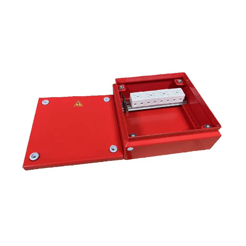 Коробка распределительная огнестойкая 150х150х80мм IP55 КРОПС-ST5 FRJB-KM-ST5-4-06-КРОПС-IP55 для кабелей до 4кв.мм 6 клемм КМ KR0174 СИСТЕМА КМ