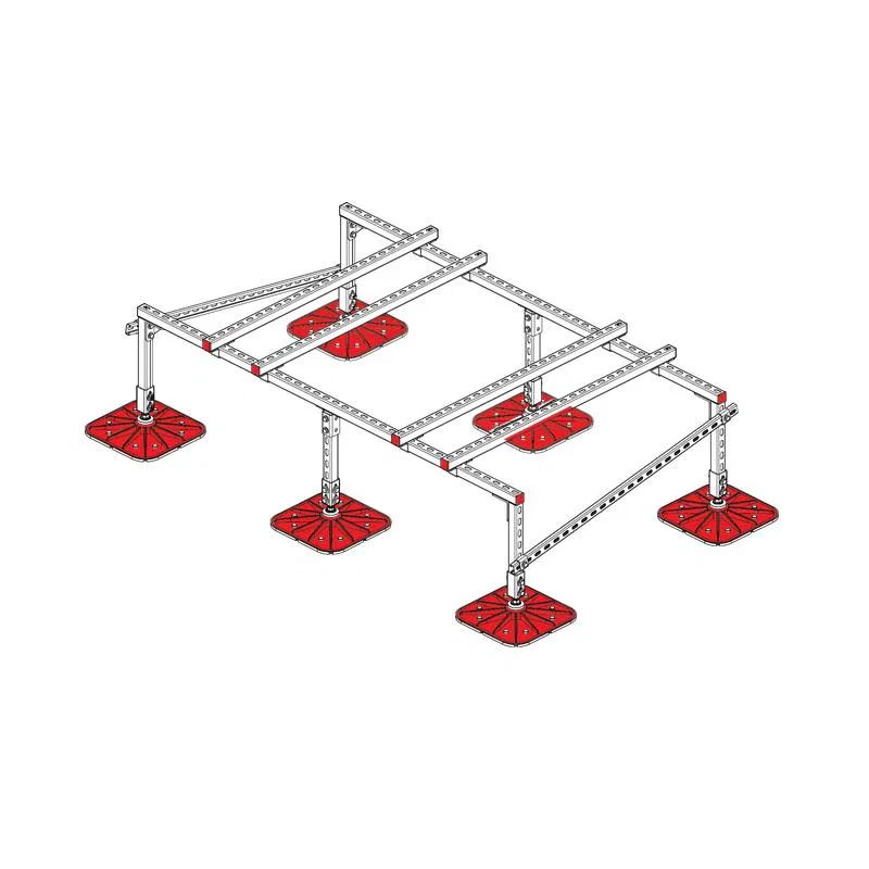 Конструкция опорная для установки оборудования TECHNORAPTOR FOOT 2000х1200 HD КМ TR0246 СИСТЕМА КМ