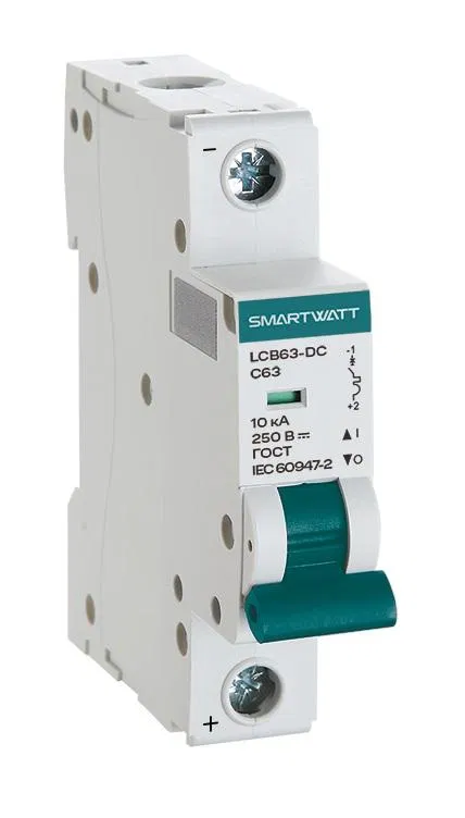 Выключатель автоматический модульный PDE LCB63H-DC-C32/1 32А 1P кривая C 10кА SmartWatt 4512020490074