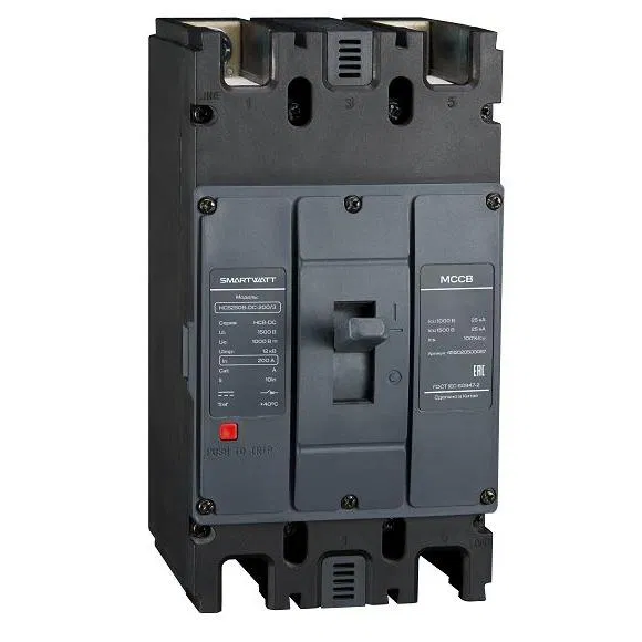 Выключатель автоматический в литом корпусе PDE HCB250B-DC-200/3 200А 3P 20кА SmartWatt 4512020500087