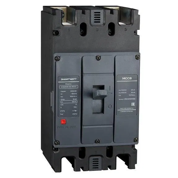Выключатель автоматический в литом корпусе PDE HCB250B-DC-140/3 140А 3P 15кА SmartWatt 4512020500090
