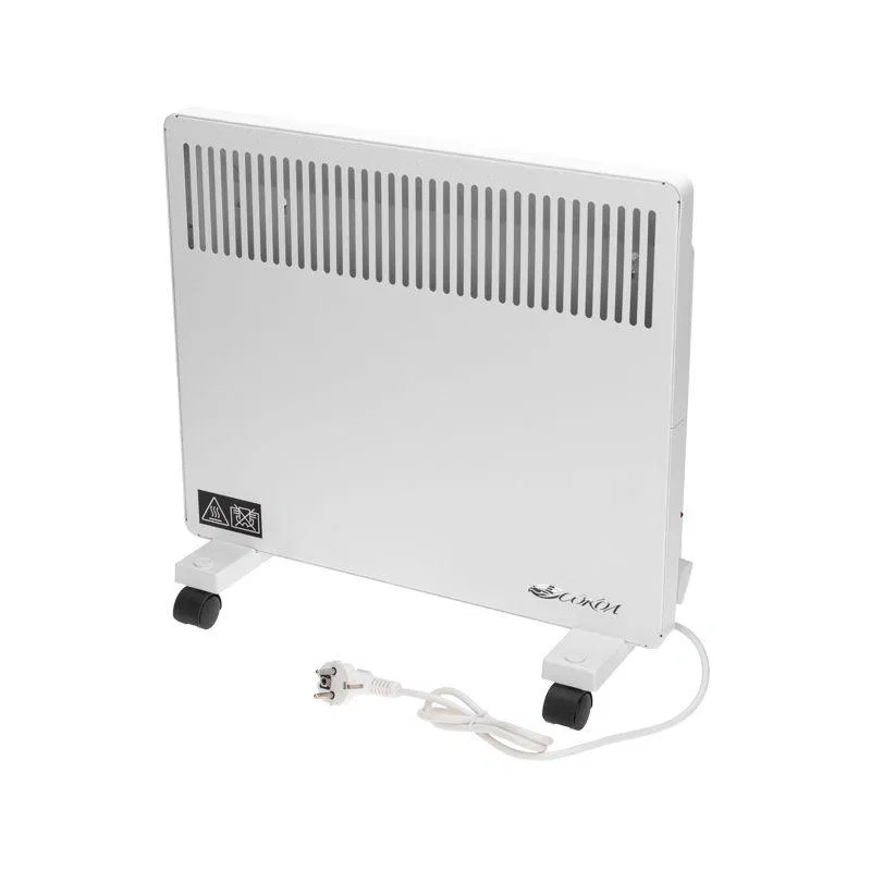 X型电暖器 1kW 带机械温控器 滚轮发热元件+墙壁安装 SOCOL 60-0086