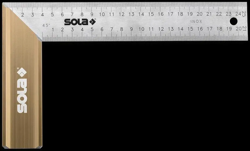 铝制木工直角尺 SRB 300 300x145mm SOLA 56012201