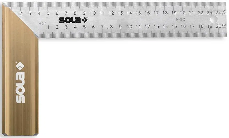 铝制木工直角尺 SRB 500 500х170mm SOLA 56012501