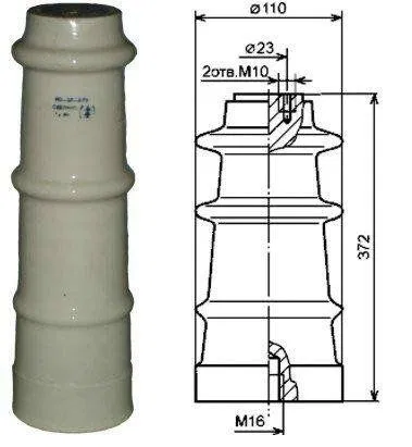 Изолятор опорный ИО-35-3.75 У3 Электрофарфор 00000196 СПК прочее