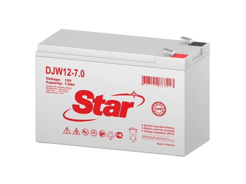 Аккумулятор 12В 7А.ч клемма F2 Star DJW12-7.0 DJW12-7.0 STAR