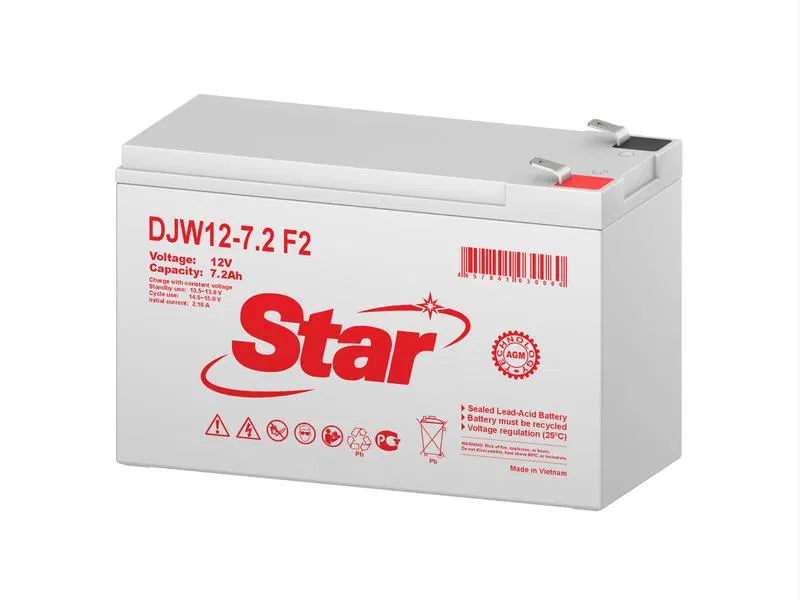 Аккумулятор 12В 7.2А.ч Star DJW12-7.2 F2 DJW12-7.2 F2 STAR