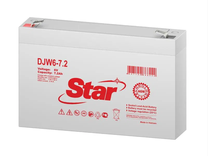 Аккумулятор 6В 7.2А.ч Star DJW6-7.2 DJW6-7.2 STAR