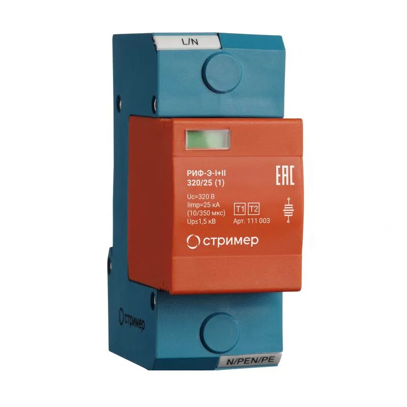 Surge protection device RIF-E-I+II 320/25 (1) Streamer 111003