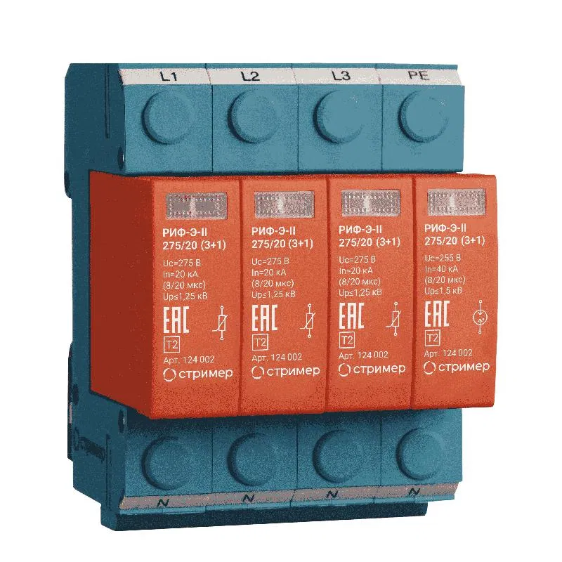 Surge Protective Device RIF-E-II 275/20 (3+1) Streamer 124002