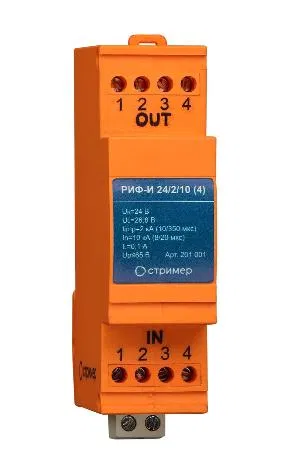 Surge protection device for information systems RIF-I 24/2/10 (4) Streamer 201001