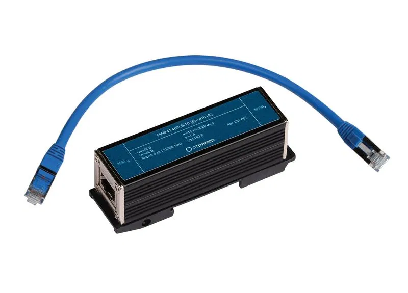 Surge protection device for information systems RIF-I 48/0.5/10 (8)-cat6 (A) Streamer 201007