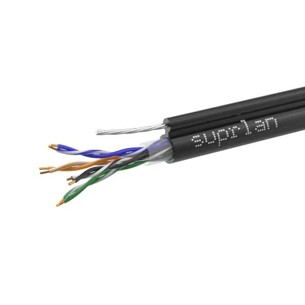 Кабель витая пара UTP кат.5E 4х2х0.64 Cu PE Out. T-FG8 (трос) Long Ethernet 500м (RUS) (м) SUPRLAN 01-0348-1