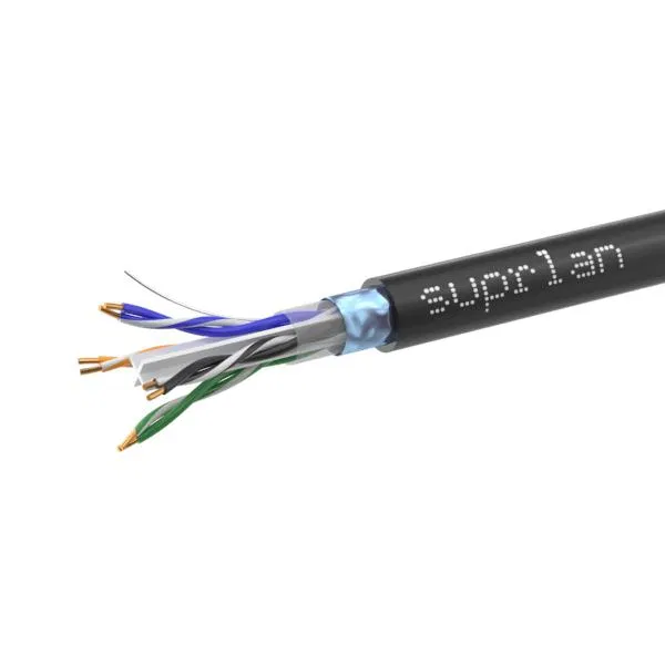 Кабель витая пара SUPRLAN Six FTP 6 4x2xAWG23 Cu PE Out. 305м (RUS) (м) SUPRLAN 01-1018-1