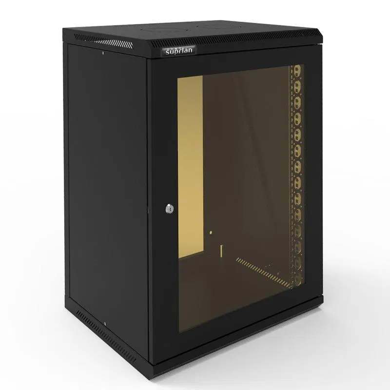 Шкаф телекоммуникационный настенный ТВС-15U-600-450-СР-9005 SUPRLAN 05-2153-B
